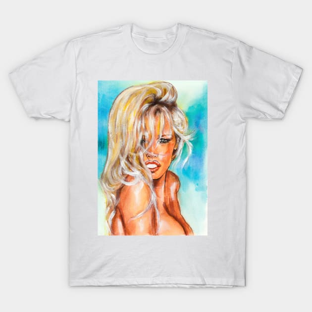 Pamela Anderson T-Shirt by Svetlana Pelin